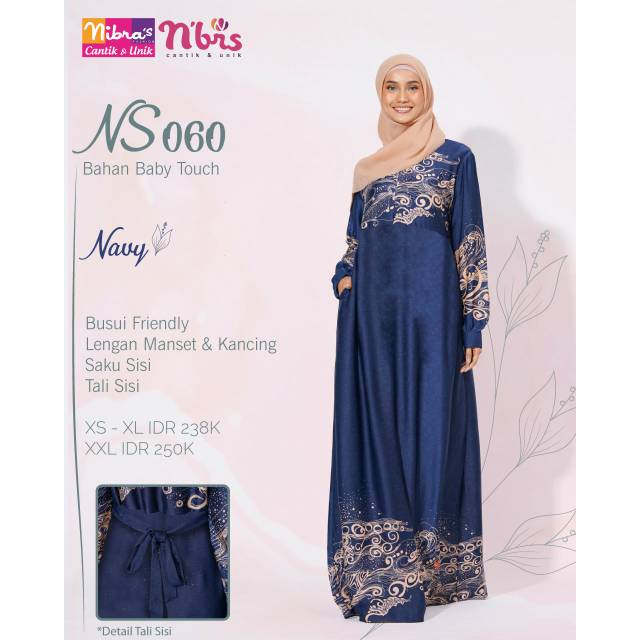 [READY DAN SIAP KIRIM] GAMIS NIBRAS NS 060 NS 60 NS060 NS60 ORIGINAL