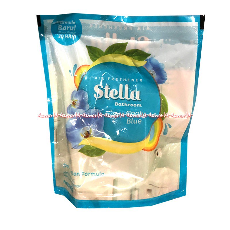 Stella Bathroom Air Freshener Cool Blue Parfum Gantung Ac Pewangi Ruangan Stela Sejuk 30Hari