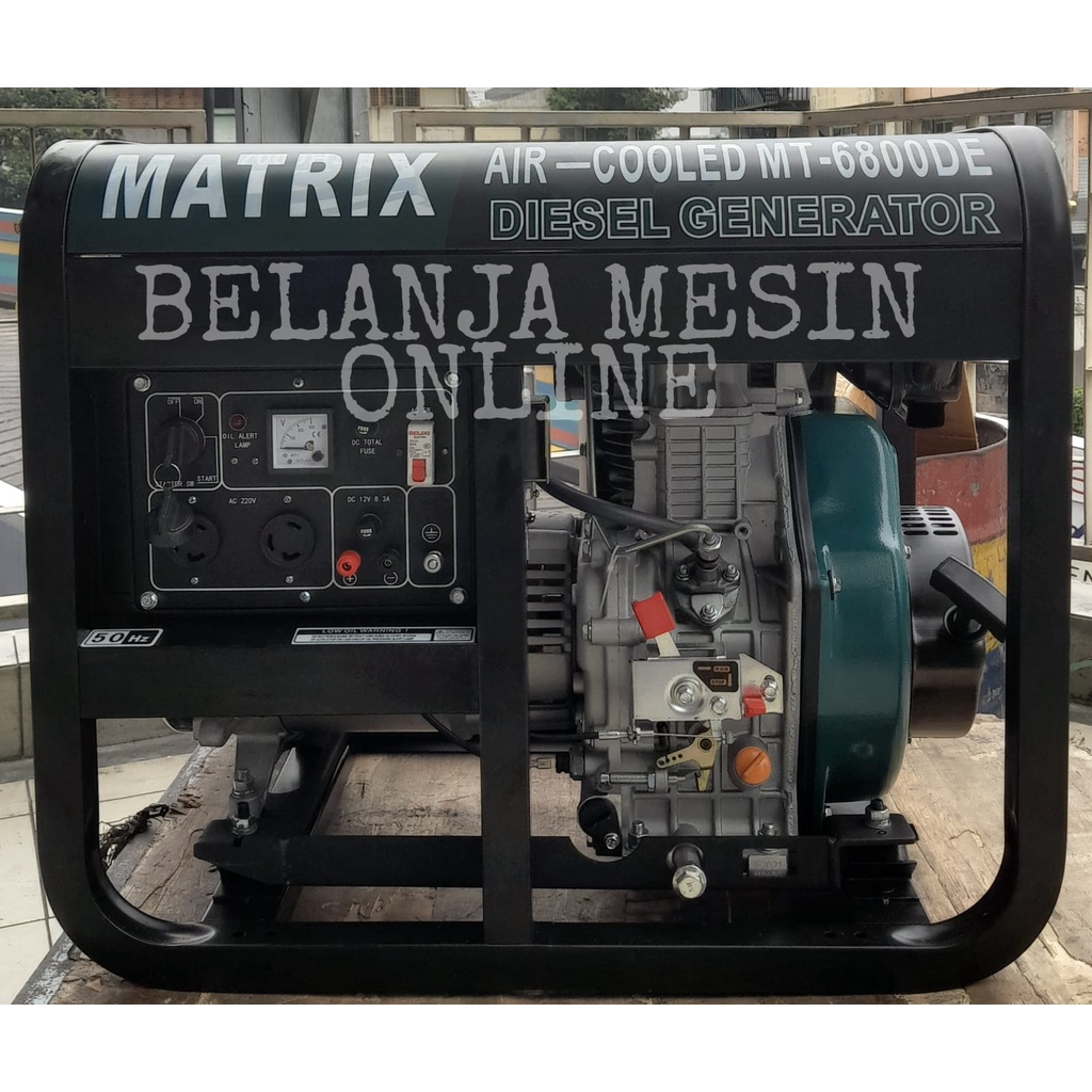 Genset Diesel Generator/Solar Matrik 50Hz MT-6800DE 5000 watt