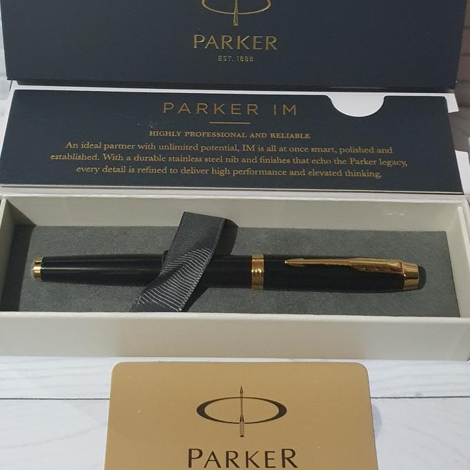 

NEW Pulpen Parker Original IM New LQ Black GT Roller Ball Free Grafir Nama