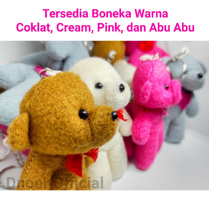 Boneka Beruang Mini Gantungan Kunci Tas Dompet Hiasan