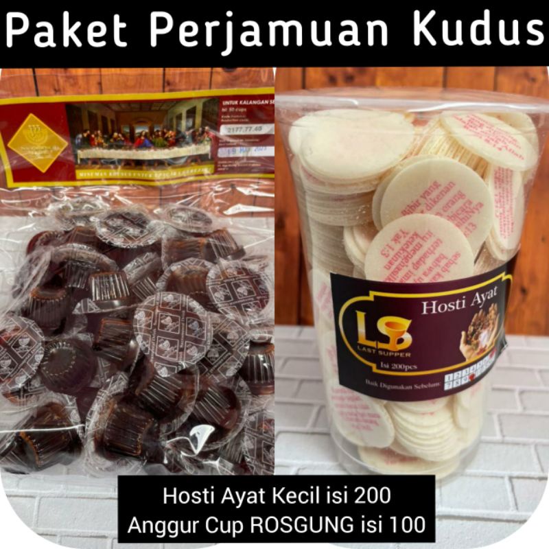 

paket anggur perjamuan kudus + hosti ayat