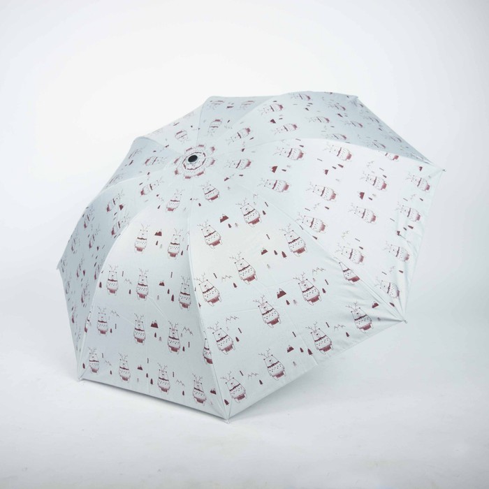 Payung lipat 3 beruang winter full print / lapis hitam UV / GRC - 304