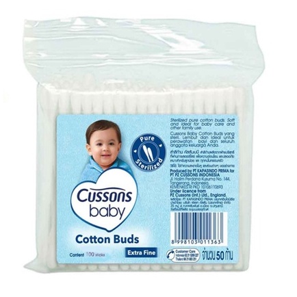 Cotton Buds CUSSONS BABY Extra FINE Pure 100 sticks  korek telinga coton bud