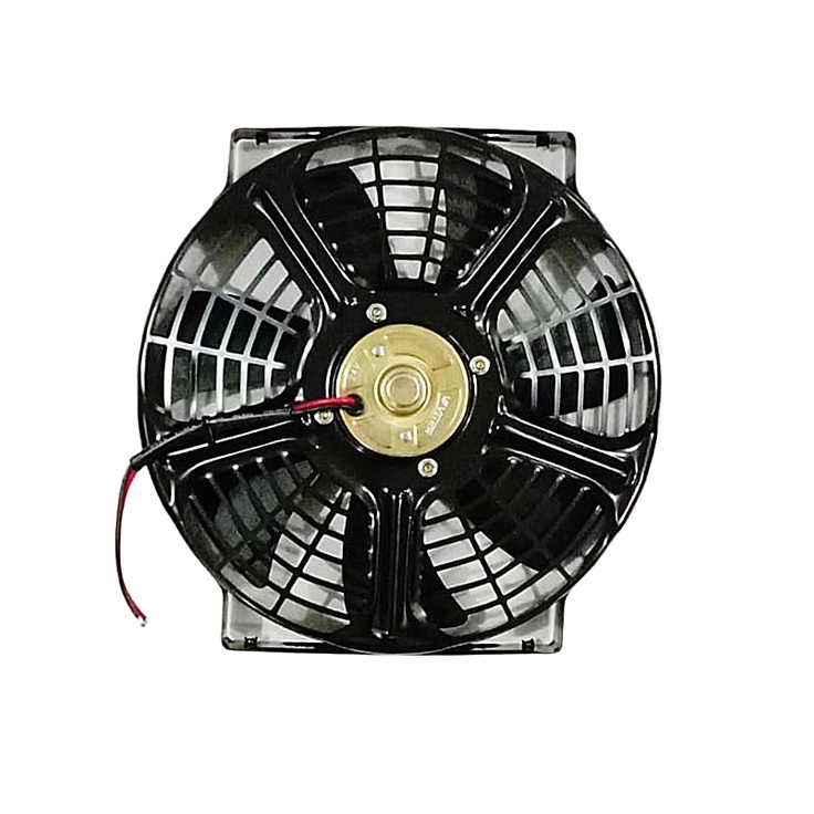 Extra Fan Kipas motor Ac mobil Universal kondensor radiator Rangka Besi 24v 10” inch inches