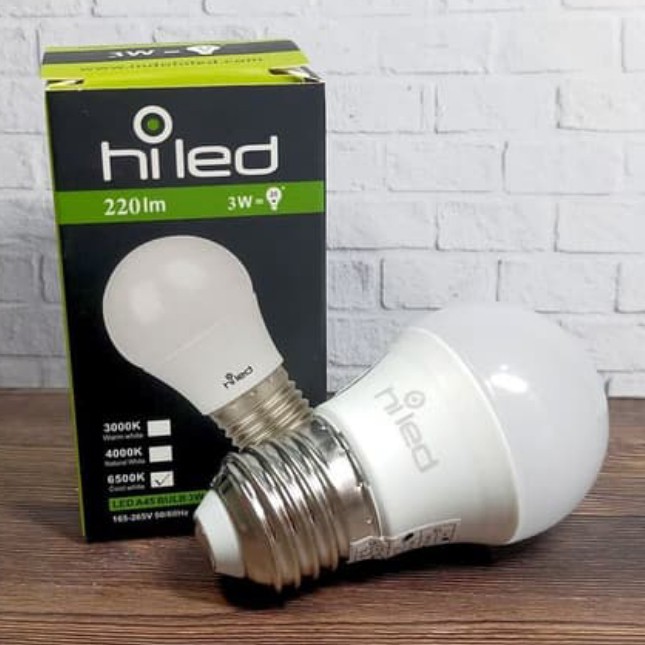 BOHLAM LED 3Watt LAMPU LED HILED 3 WATT 4000 K LED BULB HILED 3W 4000K