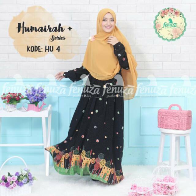 sale 10% gamis fenuza Humaira + series HU 4 hitam size M