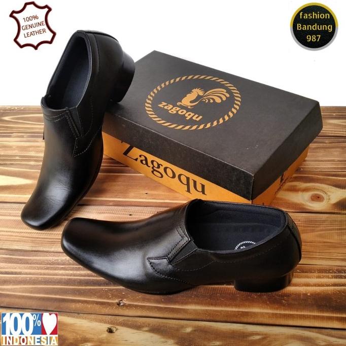 Sepatu Pantofel Pria Model Lancip Sepatu Formal Kulit Asli Terbaru