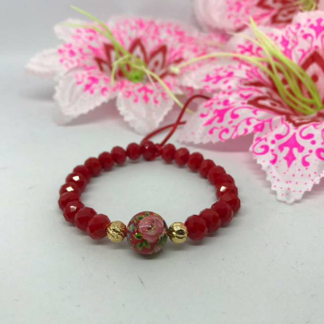 Gelang kristal mix tensha bulat