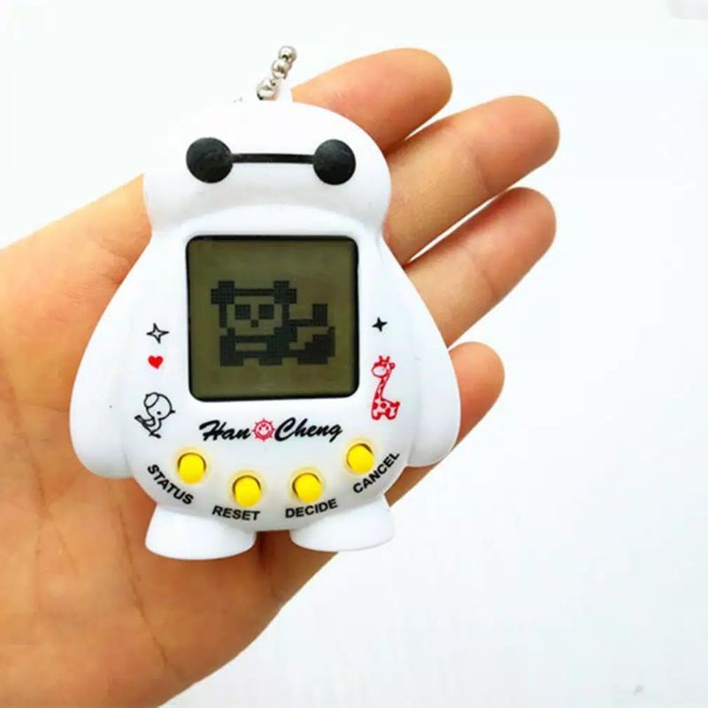 Laristerus79 TAMAGOCHI ROBOT BAYMAX 168in1 mini games gantungan kunci tas tamagoci binatang pelihara