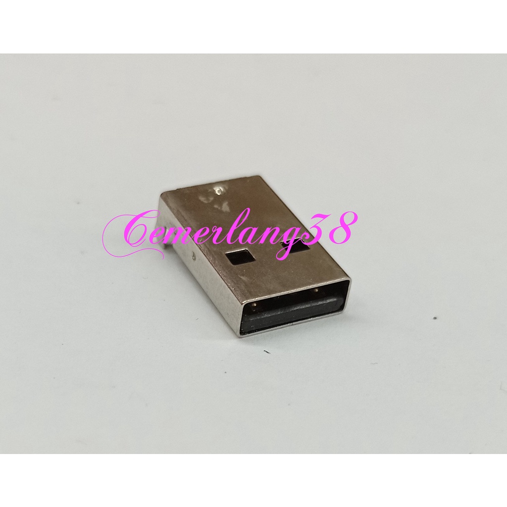 Soket USB Male Plug 4 Pin Konektor Plastik Tipe A cowok