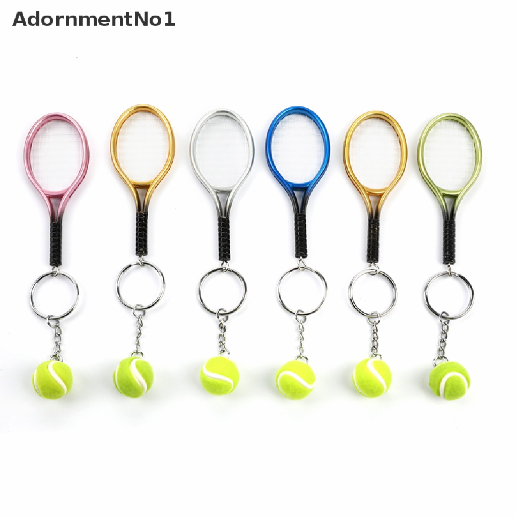 (AdornmentNo1) Gantungan Kunci Raket Tenis Mini Lucu Untuk Hadiah