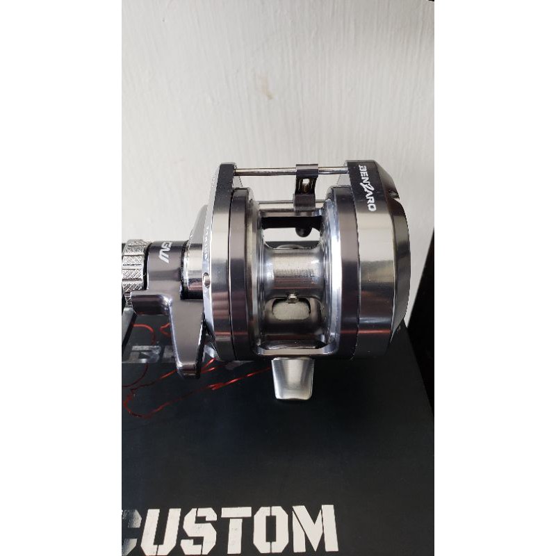 Reel gawas benzaro sw custom 1501LG handle kiri sudah upgrade 13 bearing ezo japan
