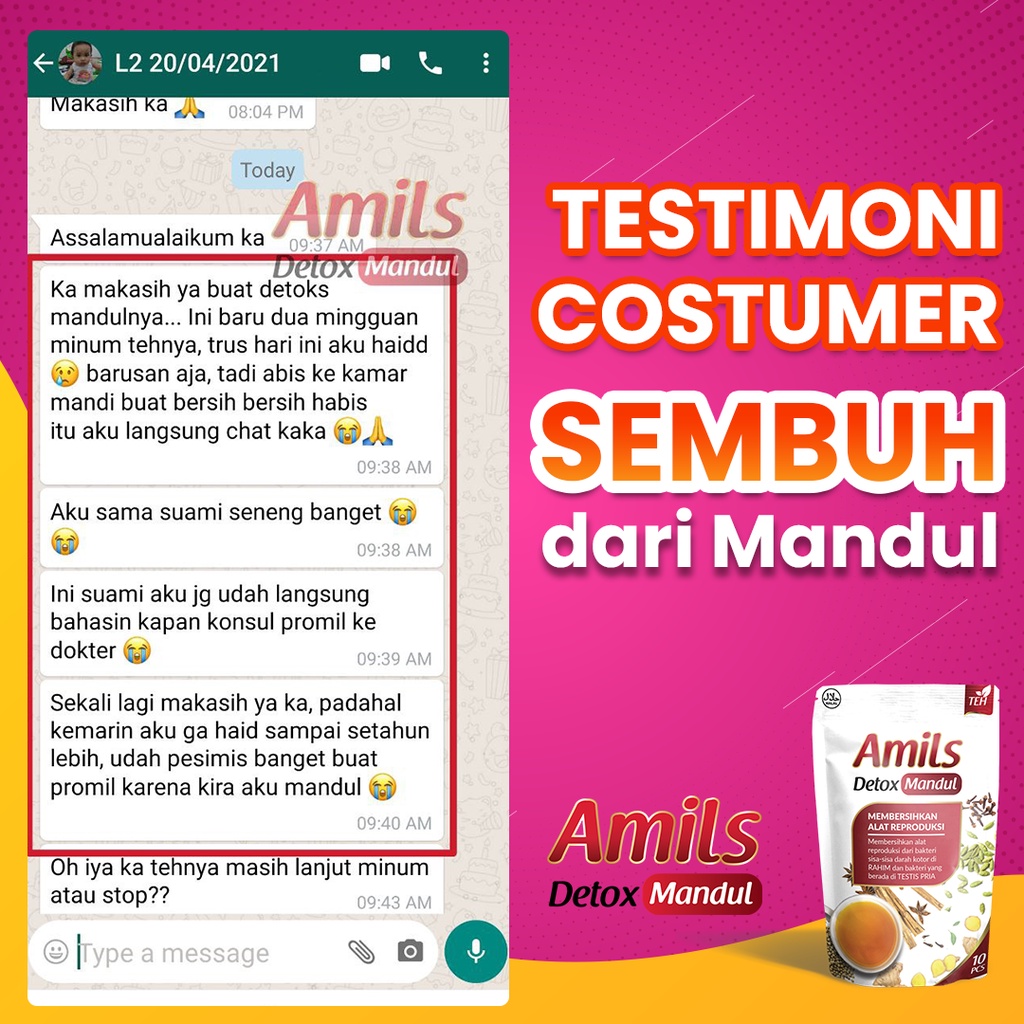 Teh Amils Detox Mandul Mencengah Mandul Menyembuhkan Penyakit Rahim Menjaga Kesehatan Rahim&amp; Stamina