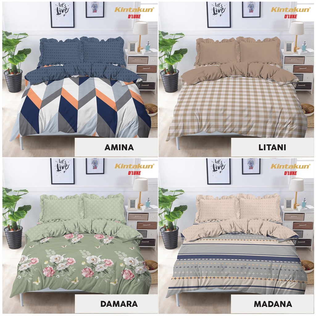 Kintakun D'Luxe BED COVER Set Sprei Rumbai Nirmana Edition Uk. 160x200