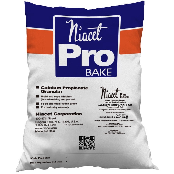 

Calcium Propionate Niacet / Kalsium Propionat 1 kg