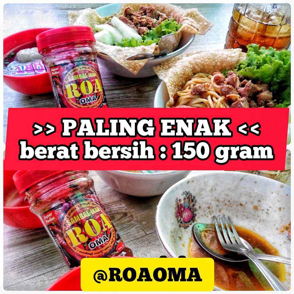 

SAMBAL SAMBEL IKAN ROA OMA PEDES SEDANG