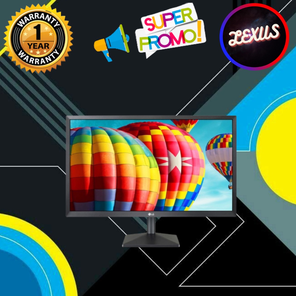 LED MONITOR LG 22" INCH PC CPU KOMPUTER GARANSI RESMI 1 TAHUN