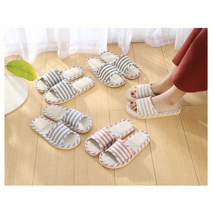 Sendal rumah santai Flip Flops Indoor Belang