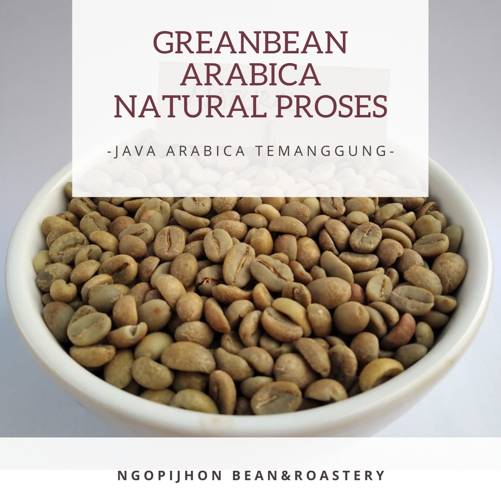 

Greanbean Arabika Temanggung Natural proses (biji mentah 1kg)