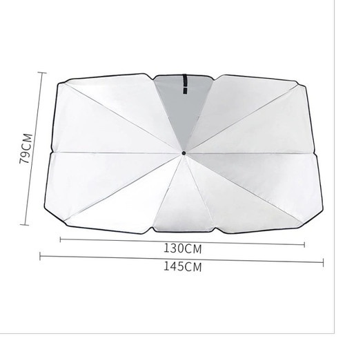 Payung Lipat Sun Shield Pelindung Sinar UV Matahari Kaca Depan Mobil