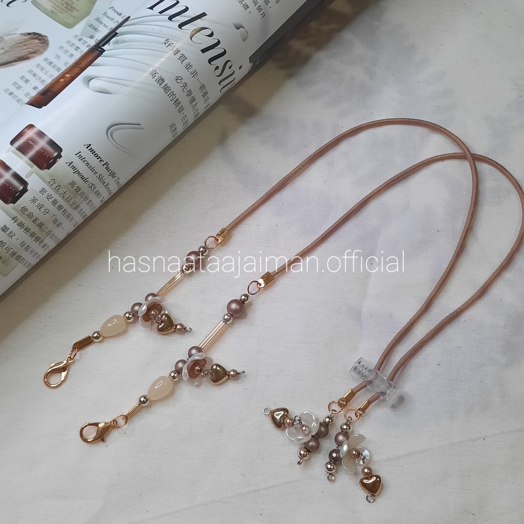 (Choco) Strap Masker 2in1 Tali Masker Hijab Konektor Masker Kalung Masker Strap Strap Masker Aesthet