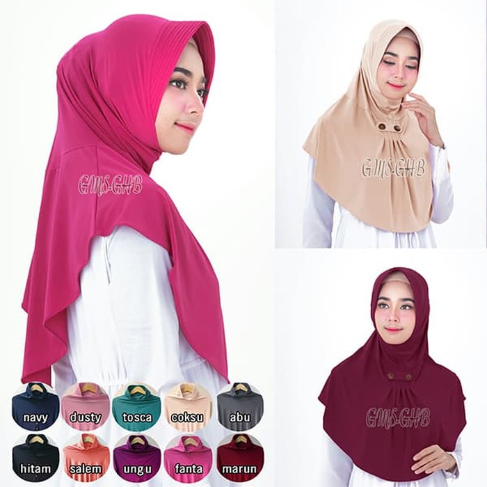 Hijab Bergo Syifa Kancing
