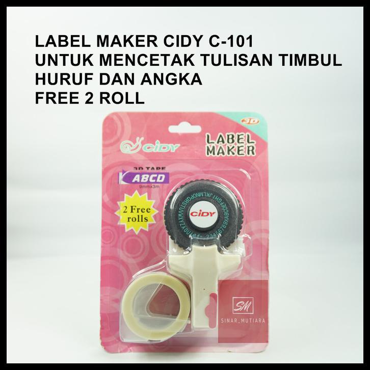 Cidy Dymo Embossing Label Maker - Putih