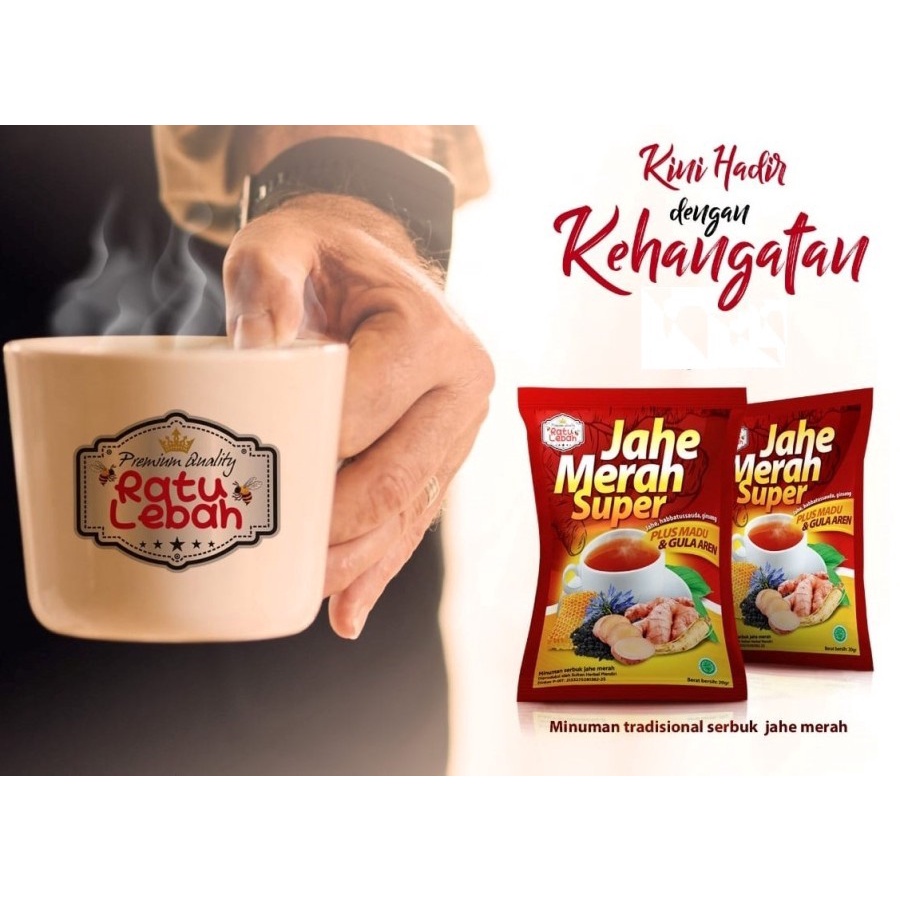 

Jahe Merah Ratu Lebah Madu Gula Aren Persachet Asli Promo Harga Murah