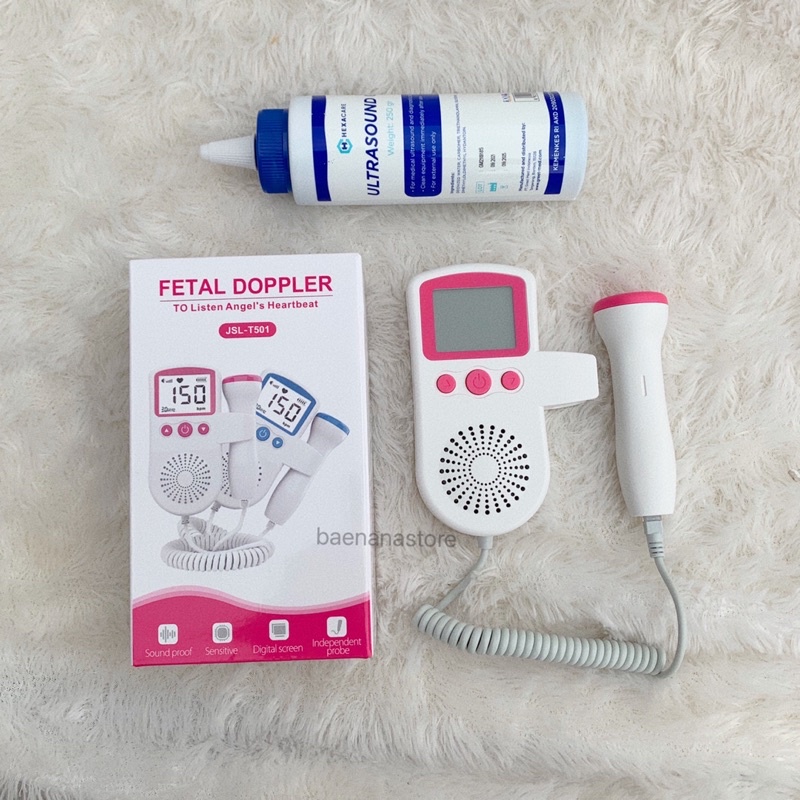 Paket Fetal Doppler dan Jelly - Dopler - Alat Deteksi Denyut Jantung Bayi