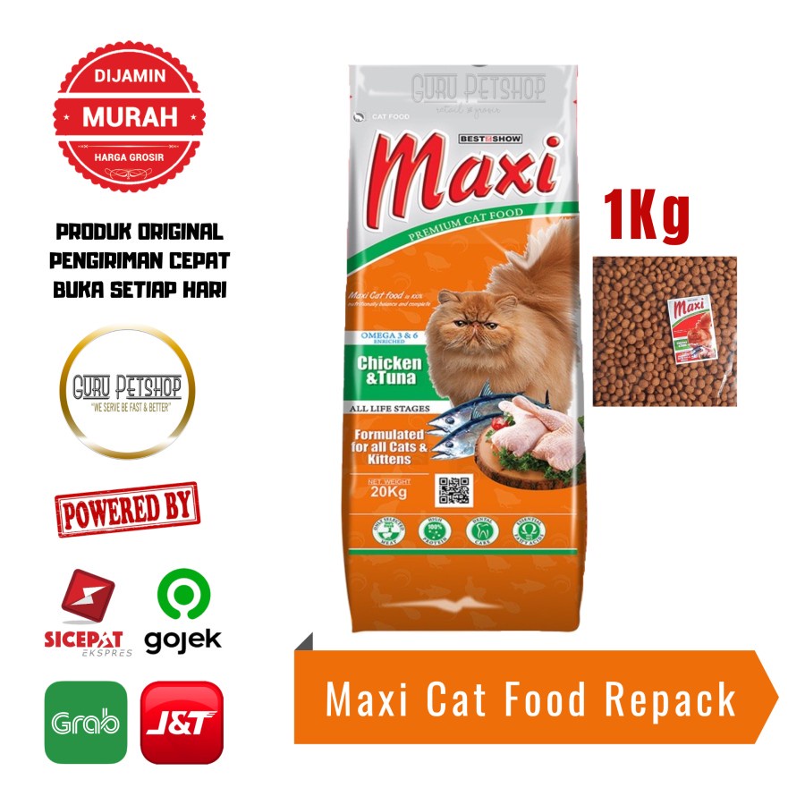 Maxi Cat Food 1kg Maxi Premium Cat Food 1kg All Stages