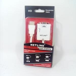 Kabel HDMI to VGA netline tanpa audio