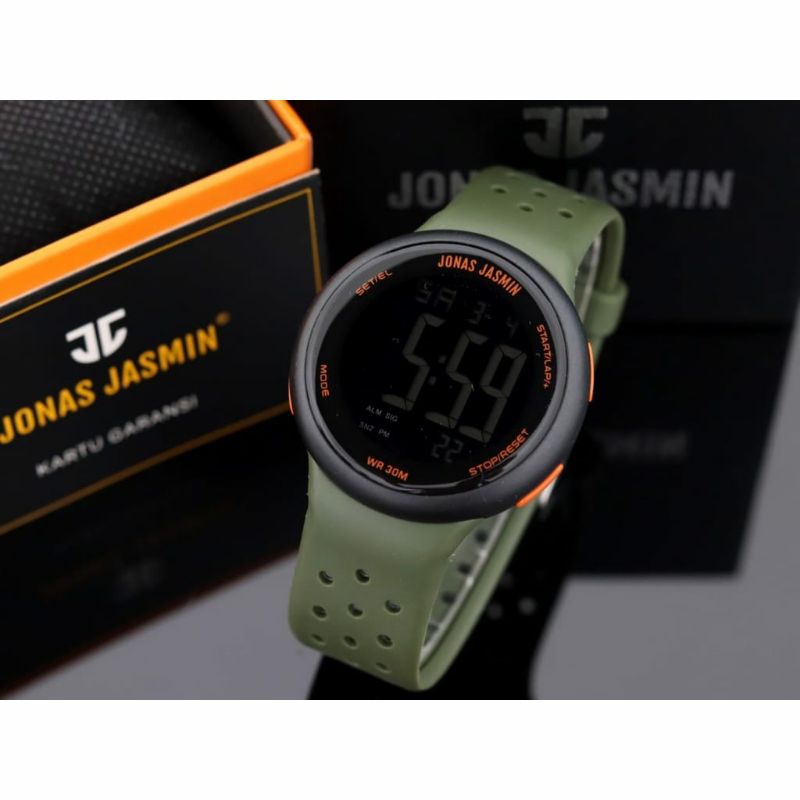 Jam Tangan Jonas Jasmin Digital Waterproof Terlaris Outdoor Kasual Rubber Fashion Bisa COD