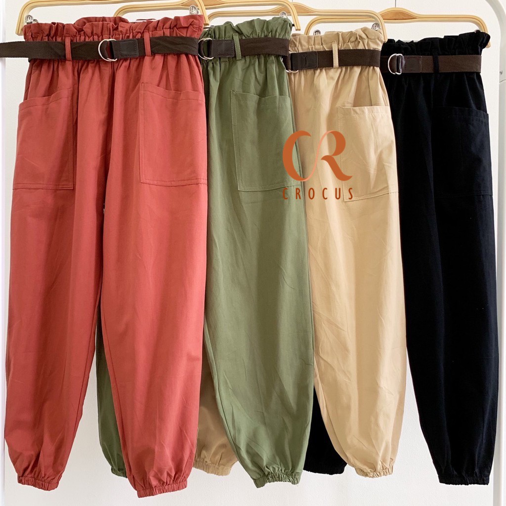 CS Celana  Cargo  Baggy  Strady ANYA FREE BELT Shopee 