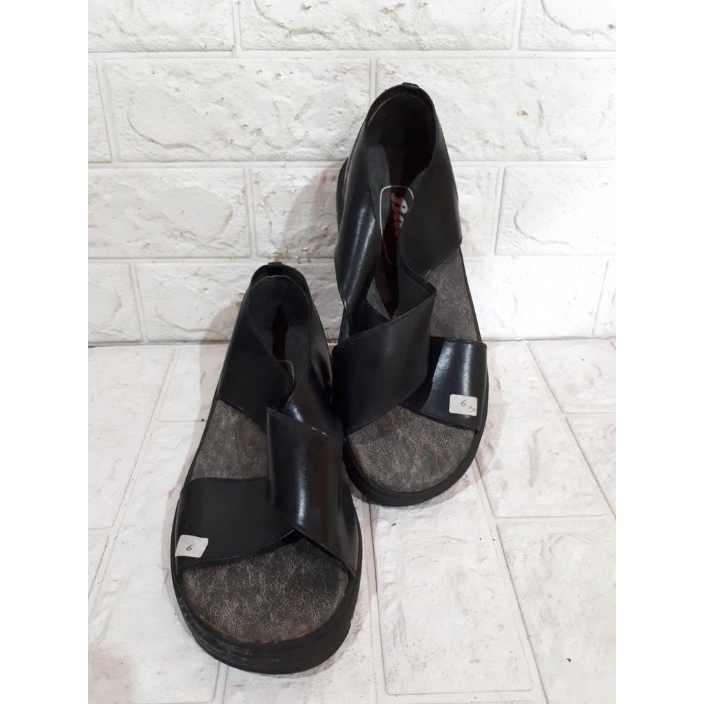 SEPATU SANDAL BATA ORI BLACK GREY (PRIA)
