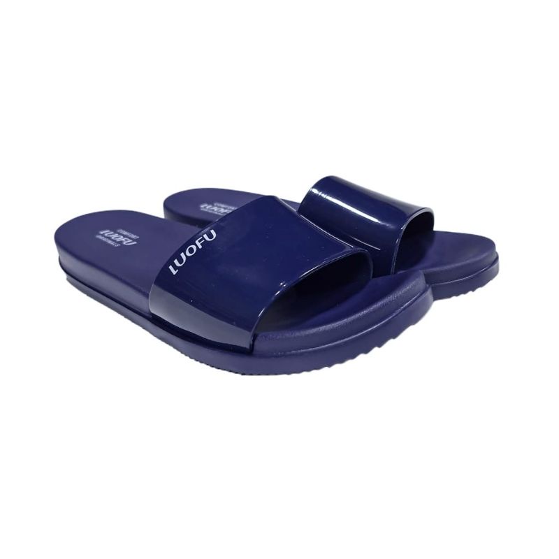 Sendal karet wanita Luofu terbaru,sandal slop perempuan nyaman dan empuk kekinian