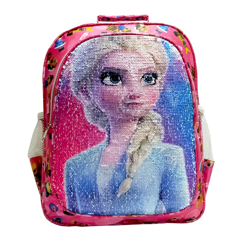 APPA Tas Ransel Anak Prempuan Sekolah Sequin Usap 2 Gambar Karakter LOL - FROZEN