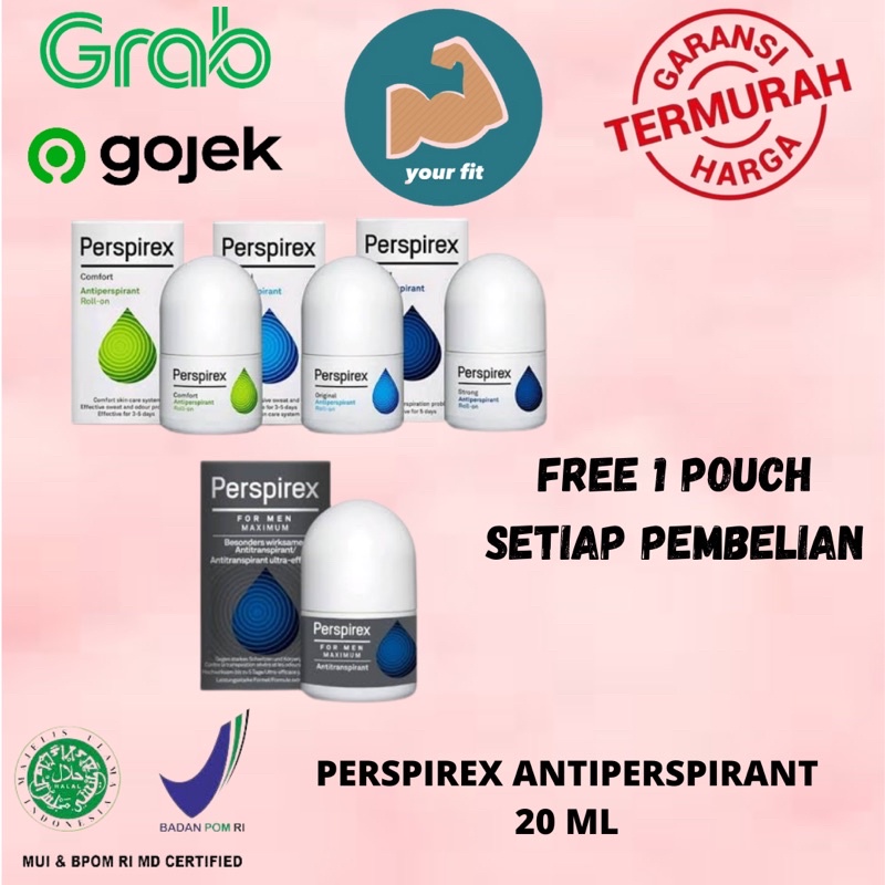 (KLAIM VOUCHER) PERSPIREX DEODORANT / ANTI PERSIPIRANT ROLL OVER - SIAP KIRIM READY STOCK BISA GOJEK