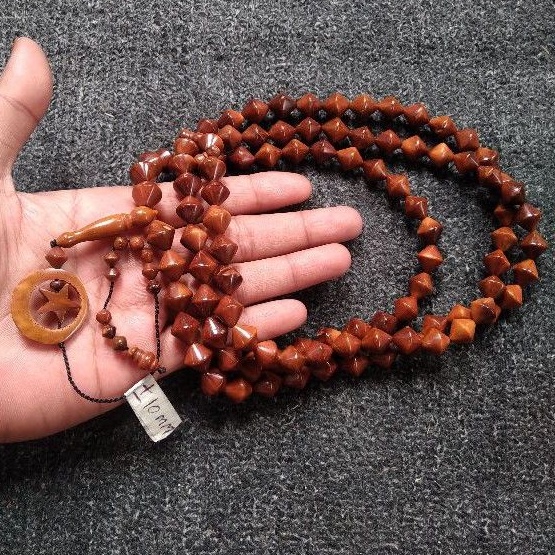 tasbih kokka wajik ± 10 mm ( 10mm ) 99 butir bulan bintang