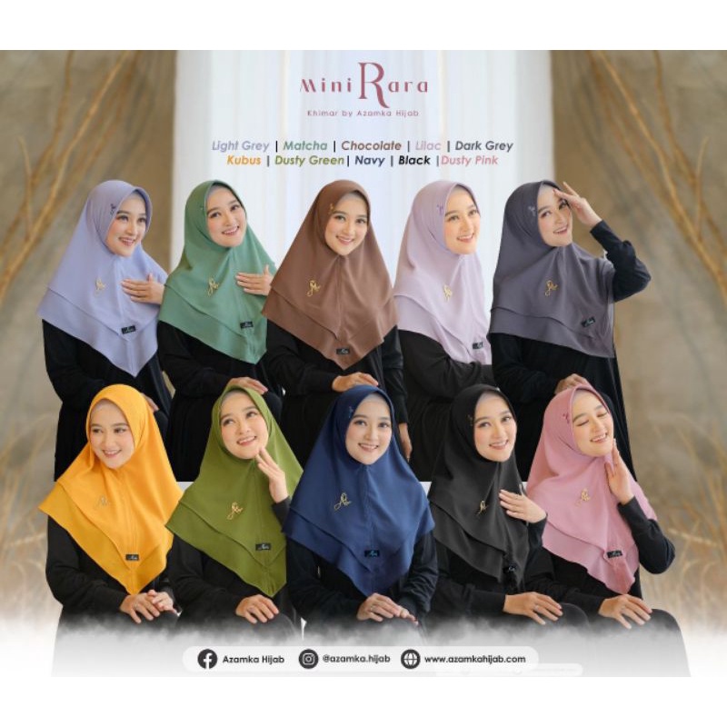 JILBAB INSTAN/KHIMAR MINI RARA ORI BY AZAMKA