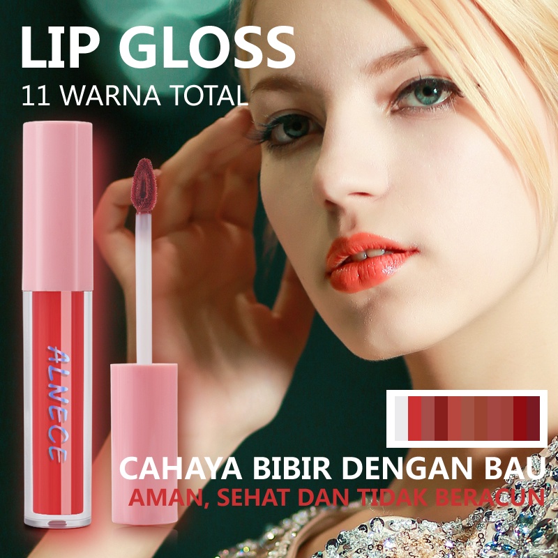 ALNEC EMatte Lipstik Lembut Tahan Lama Pelembab Pigmentasi Tinggi 11 Colors liptint