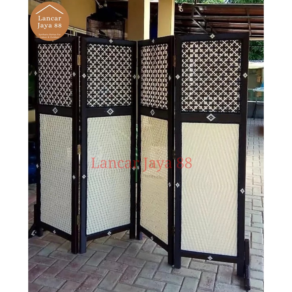 Jual Sekat Ruangan Rotan Sintetis Motif Shopee Indonesia