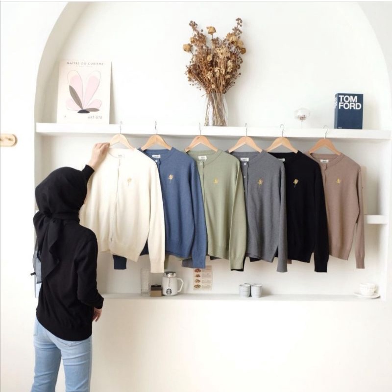 Jardin Cardigan by Nueta Hijabnueta READY SIAP KIRIM