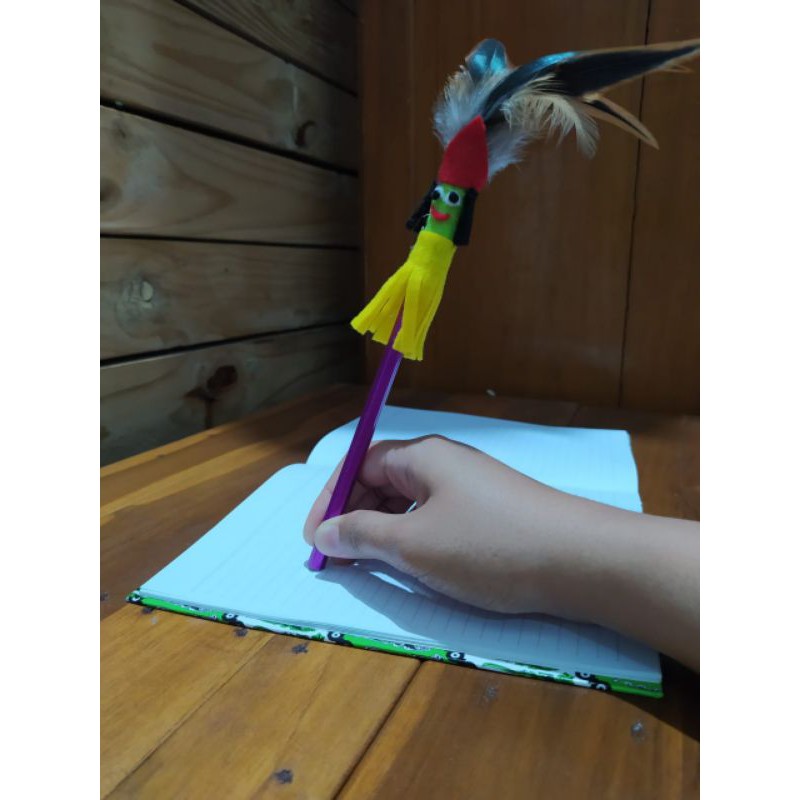 Pensil Bulu Ayam Hiasan Boneka