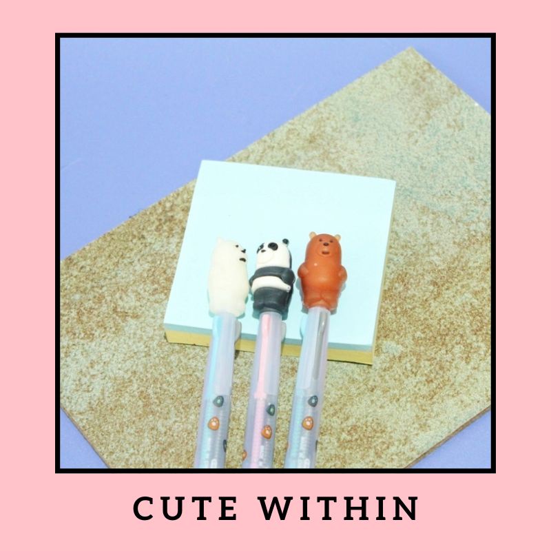 

Pulpen gel cetek 3 warna wbb merah biru hitam - PANDA ICE BEAR GRIZZLY RANDOM - pena lucu pen gel bolpoin bulpen warna warni unik alat tulis hadiah anak sekolah & kantor stationery cute karakter kartun we bare bear