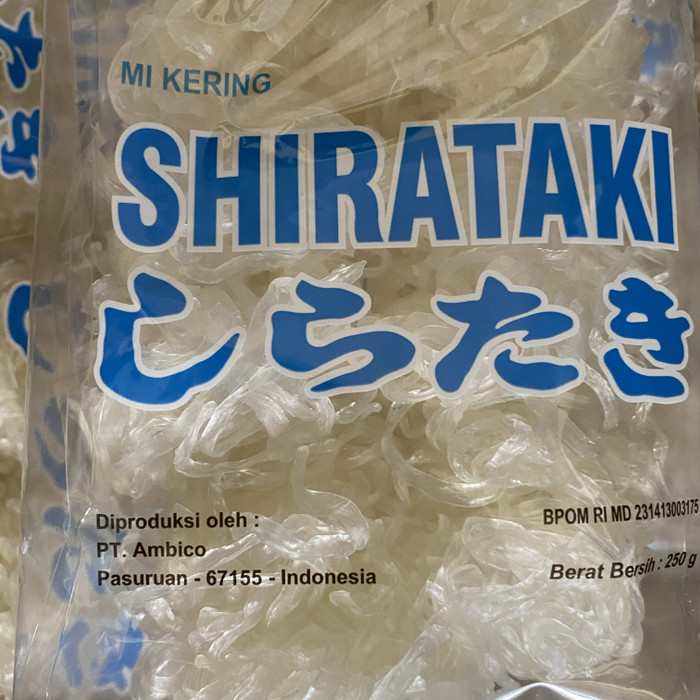 

Mie Shirataki Kering 250 gram