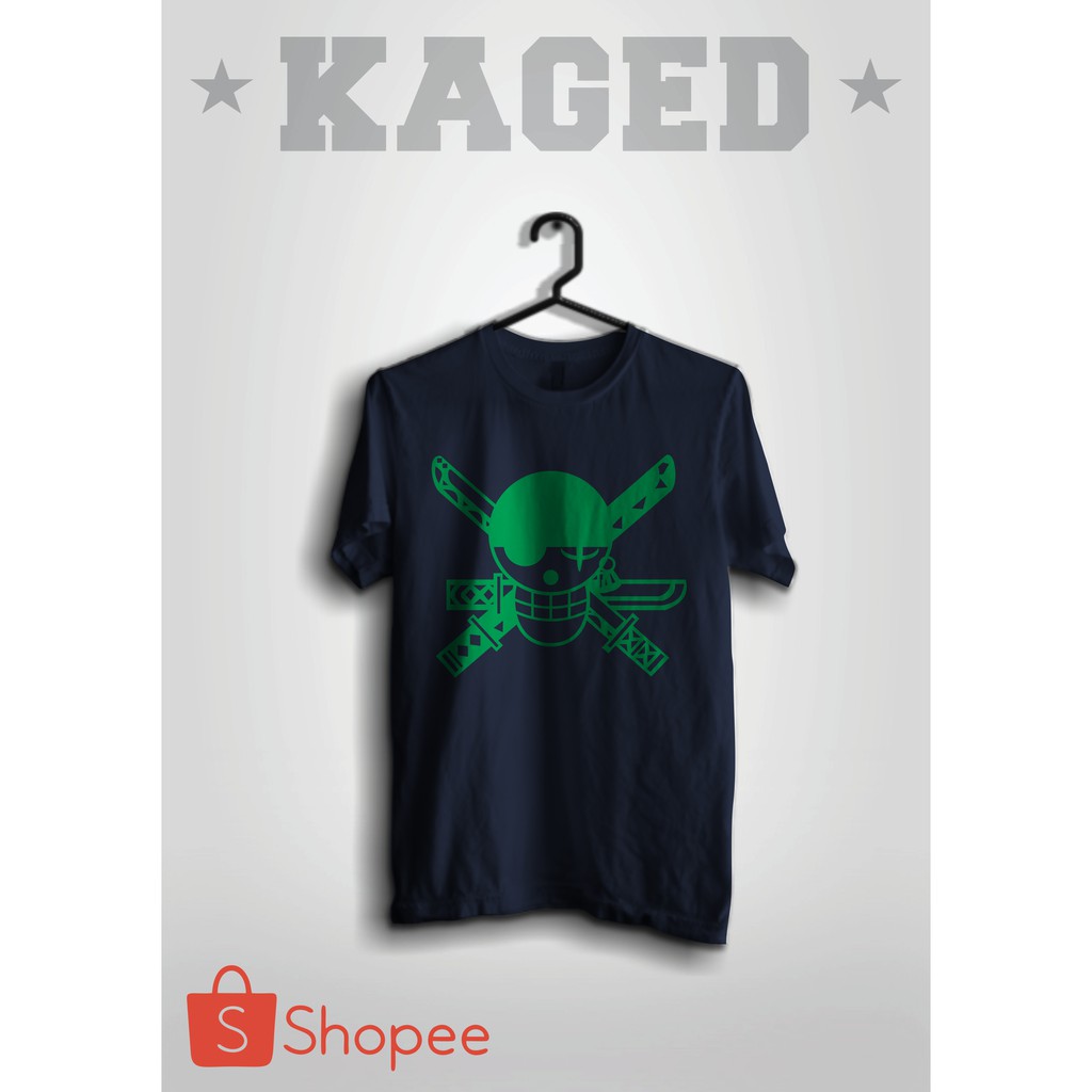 KAOS ZORO ONE PIECE KAOS FILM ONE PIECE KAOS ONE PIECE KAOS FILM KARTUN #WARNABIRUDONGKER