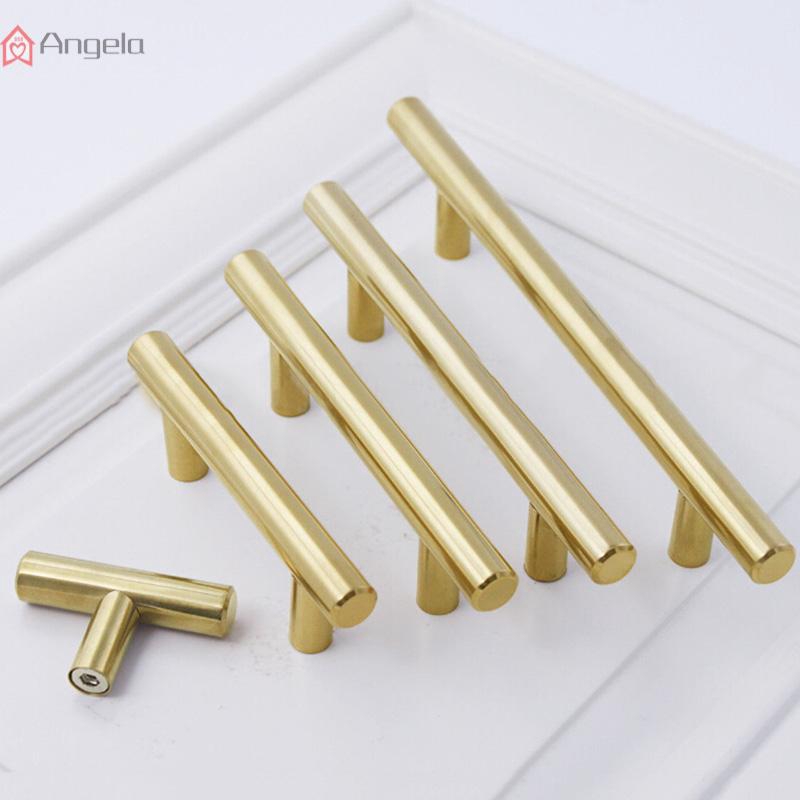 2 14inch Stainless Steel Kitchen Cabinet Handle T Bar Pull Cabinet Hardware Tool Shopee Indonesia