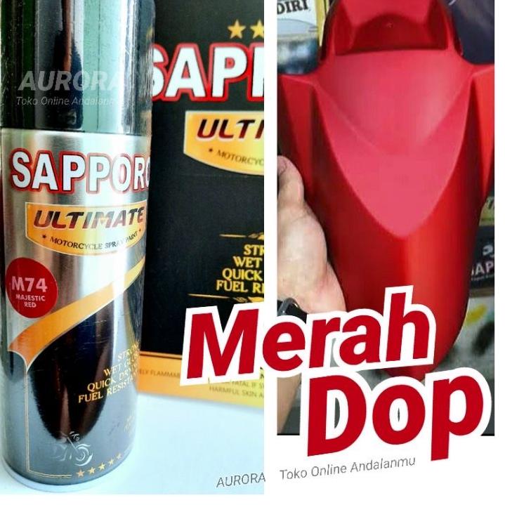 Paling Disukai.. Pilox Sapporo Ultimate M74 Majestic Red Merah Doff 400ml Honda PCX Scoopy Pilok Cat