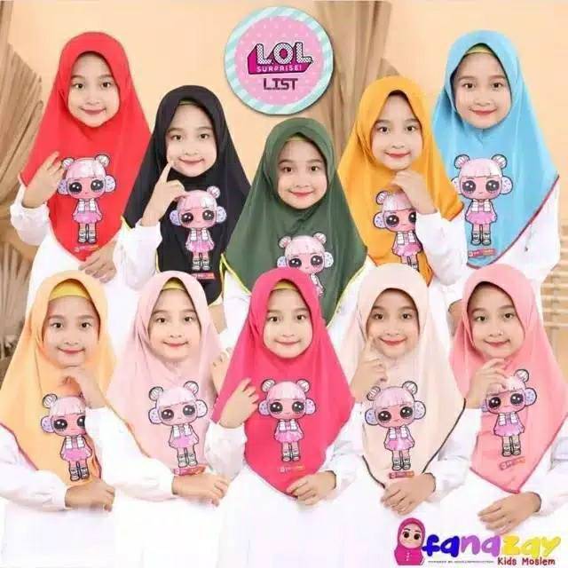 Jilbab Anak Perempuan Usia 3-7 Tahun Wonosobo
